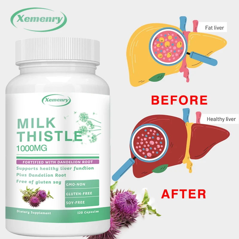 Капсулы для растопши 1000 мг — – обзор и цена Milk Thistle Silymarin