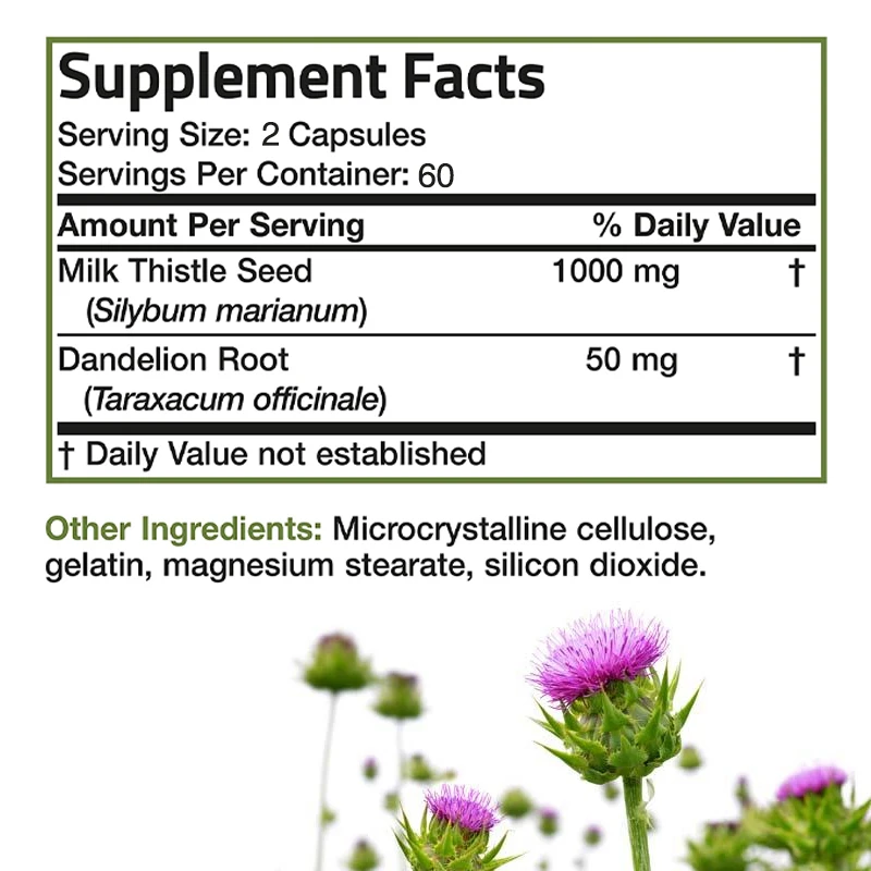Добавка о растопке из натураль – обзор и цена Milk Thistle Silymarin