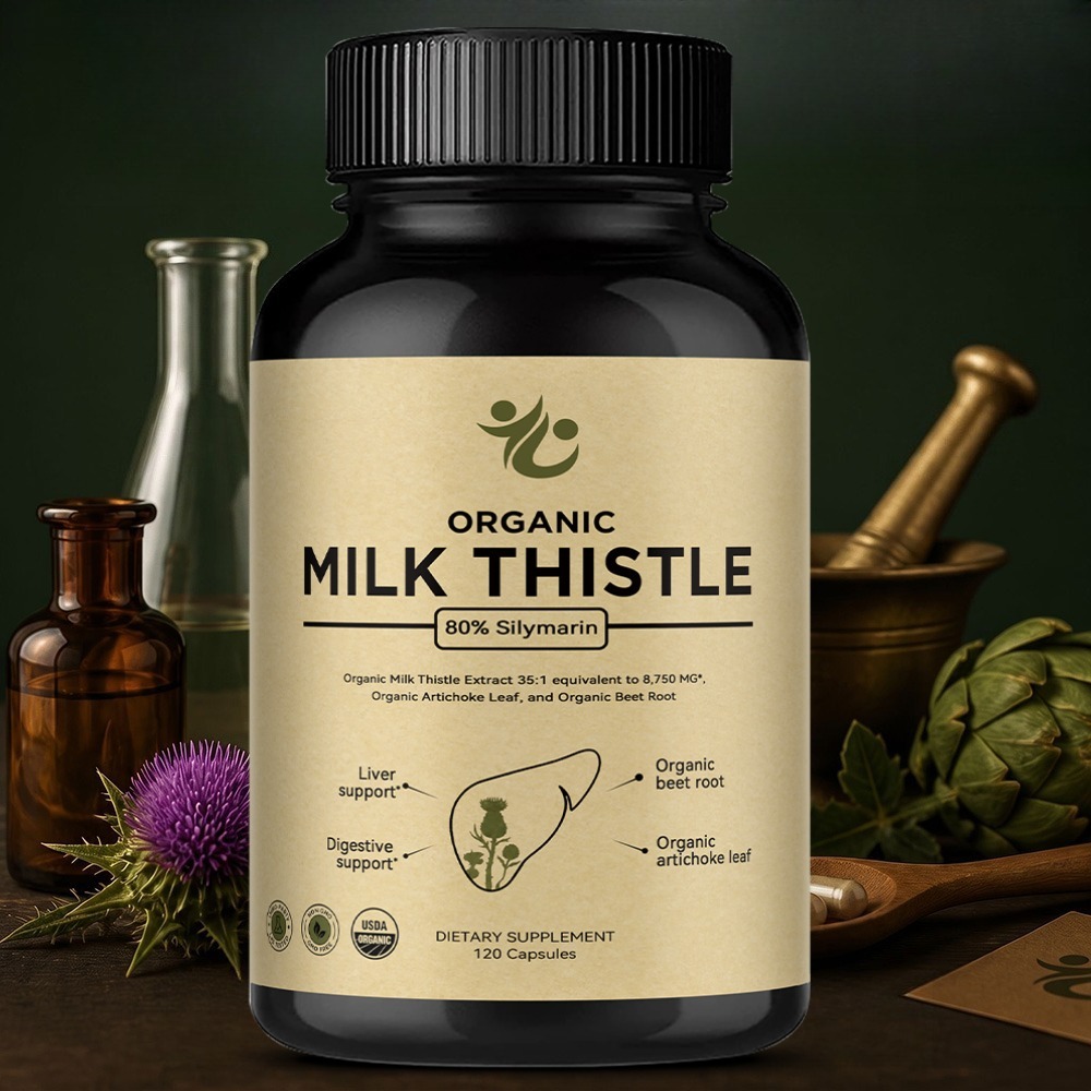 Капсулы для детоксикации печен – обзор и цена Milk Thistle Silymarin